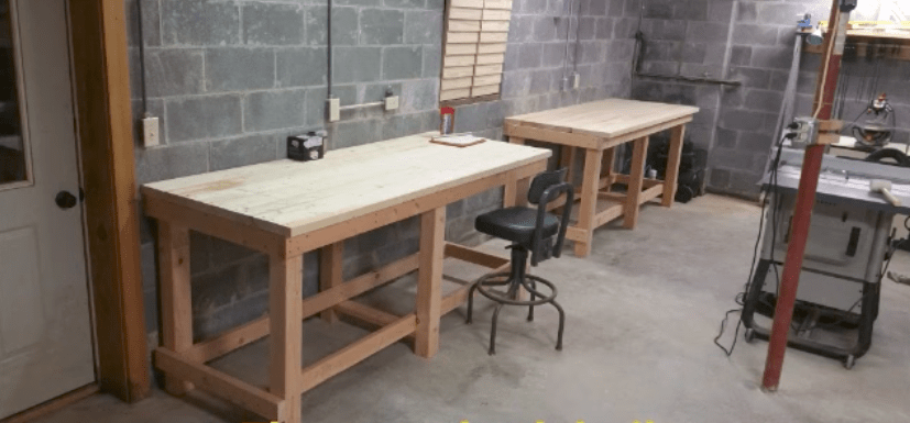 DIY Folding Wall Mounted Workbench Plans