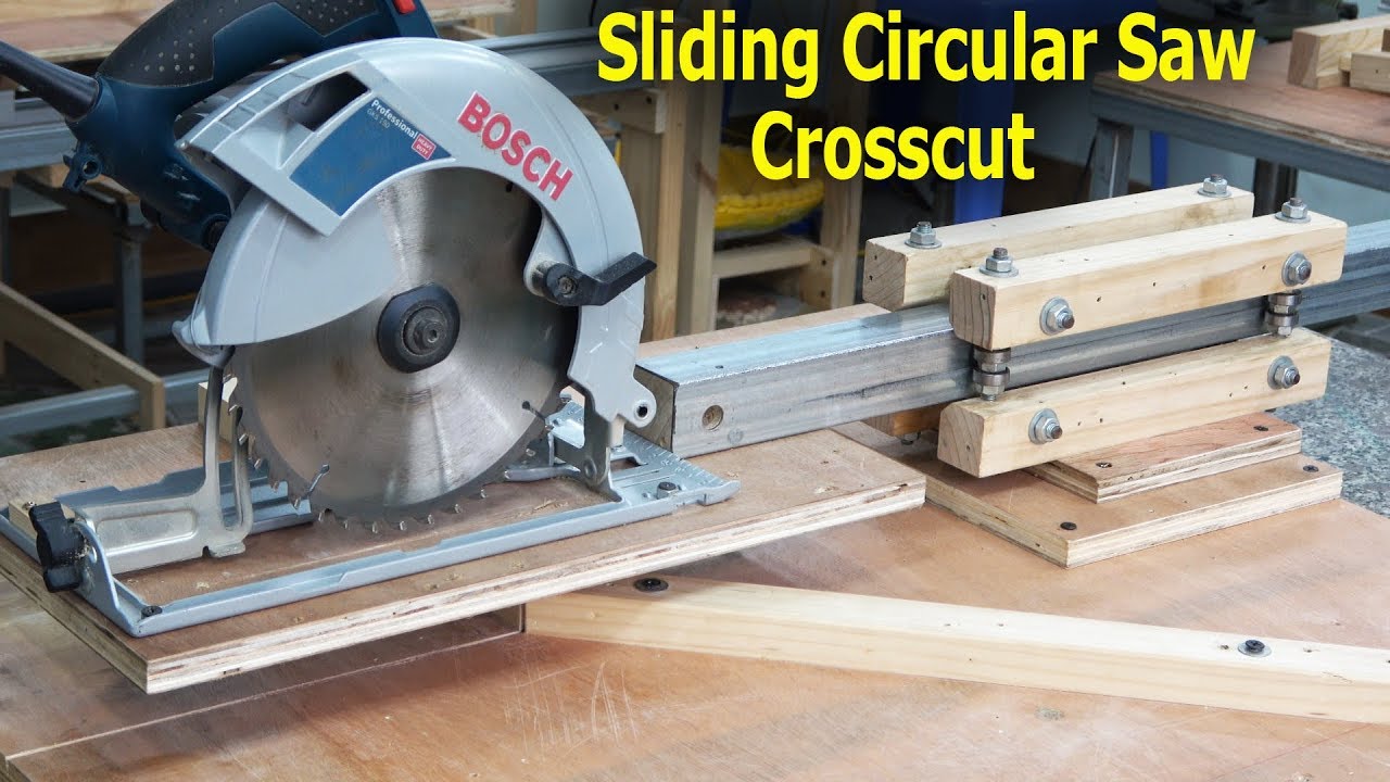 Homemade Sliding Circular Saw Crosscut Guide 🎥 Learn more >>