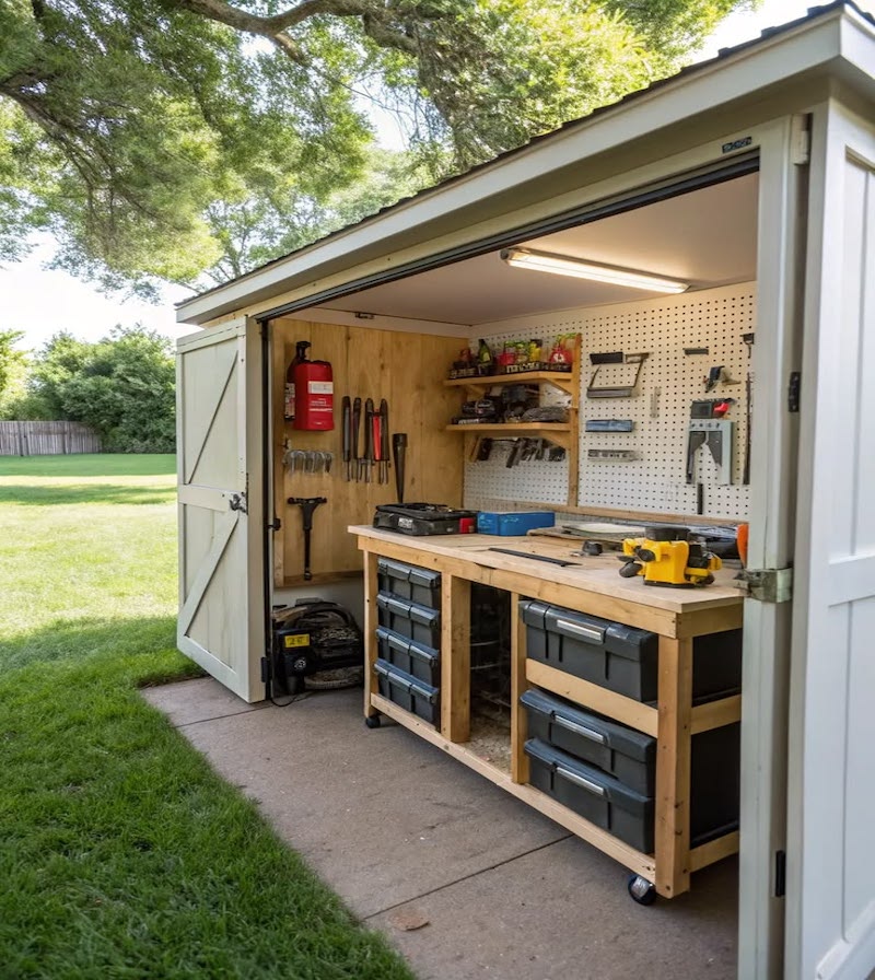 garage workshop layout ideas for woodworkers hepa dust extraction