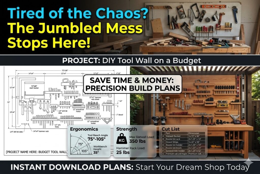Tool Wall on a Budget diy