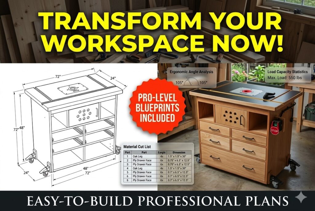 compact router table storage station diy
