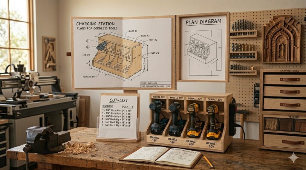 Charging Station Plans for Cordless Tools