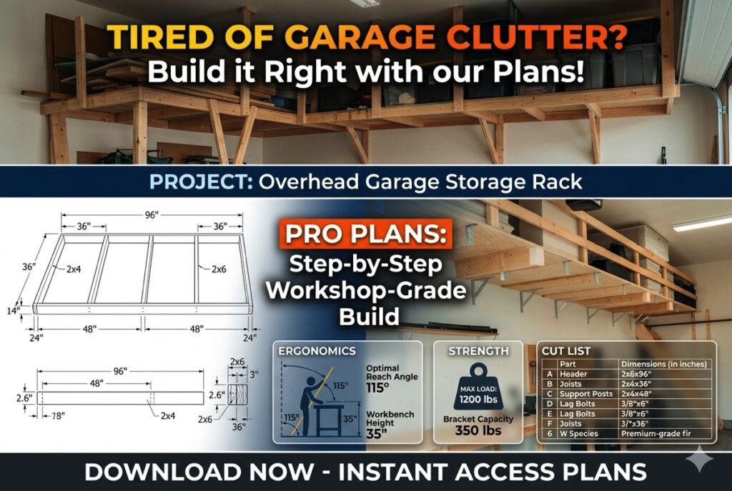 Overhead Garage Storage Rack