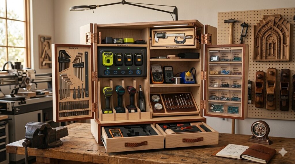 custom plywood tool cabinet blueprints