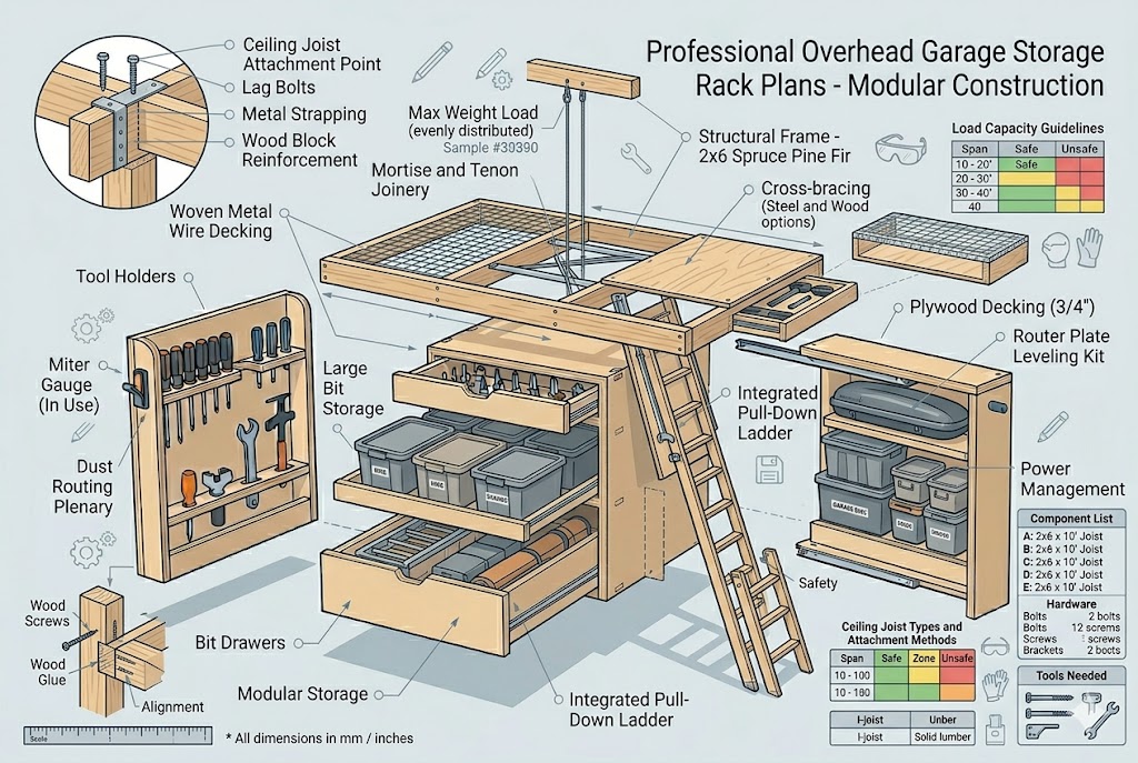 Overhead Garage Storage Rack Plans