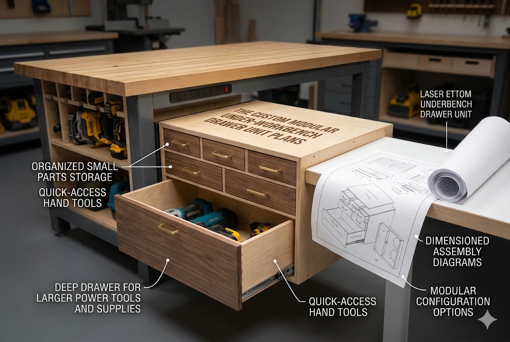 Under-Workbench Drawer Unit Plans