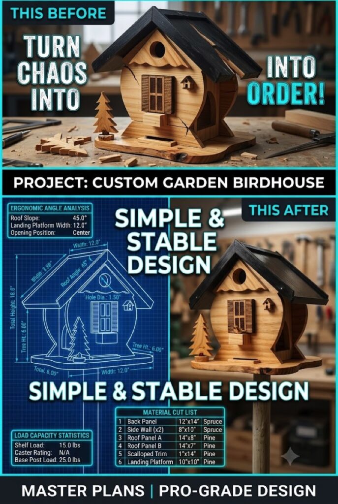 diy garden birdhouse plans
